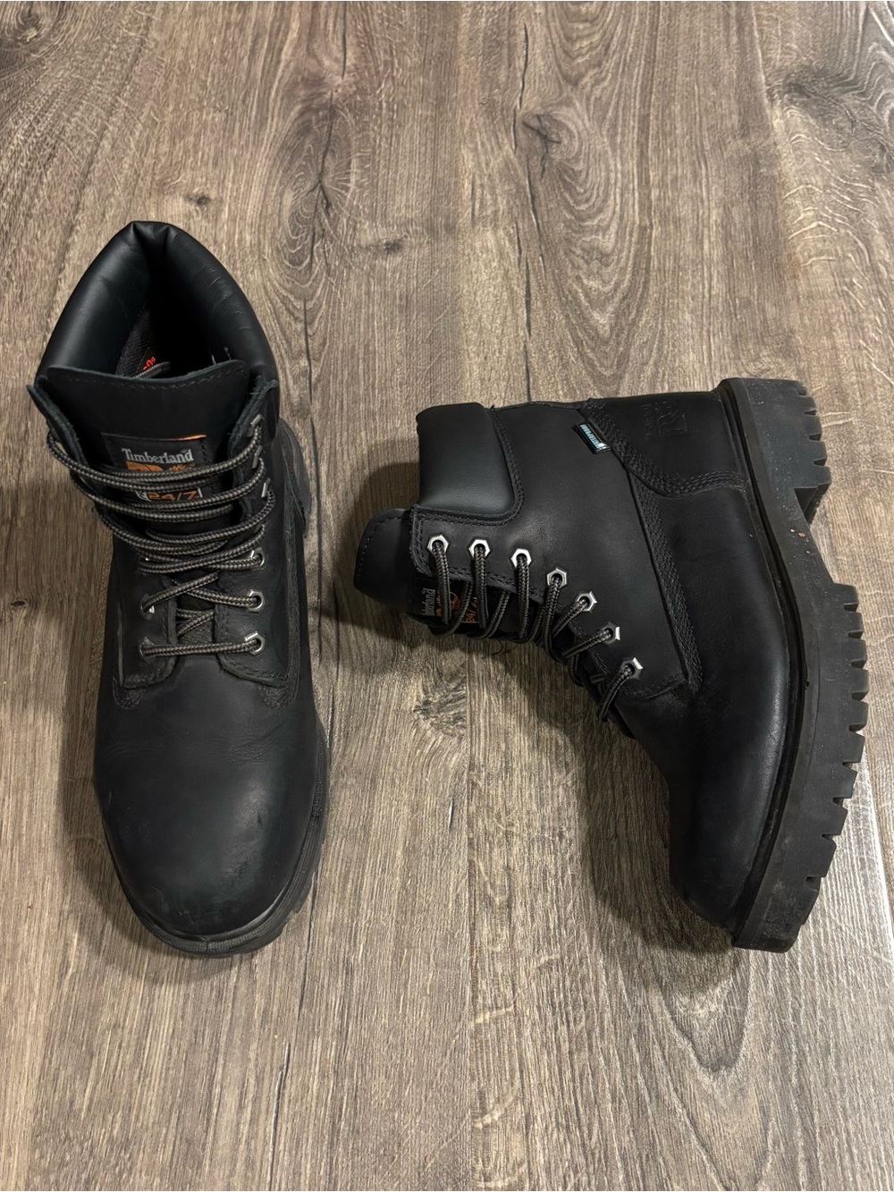 Men's 6" Black Direct Attach MaxTRAX Soft Toe Waterproof Insulated SRO Boot Sz 7